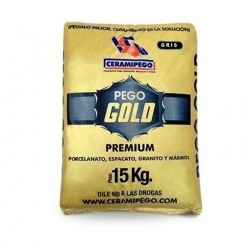 Saco de Pego Gold para Porcelanato Gris 15 Kilos